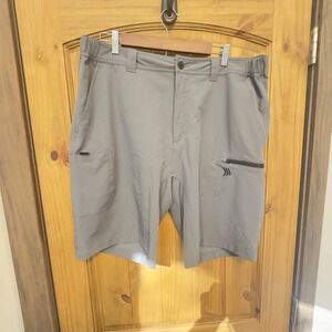 Gillz Men's Performance Fishing Shorts XL Gray Lightweight Quick‎ Dry Outdoor
